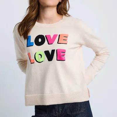 Lisa Todd Love Love Sweater In Ivory In White