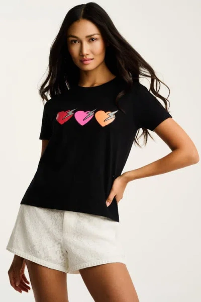 Lisa Todd Love Shock Tee In Black