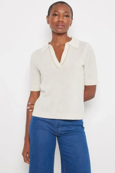 Lisa Todd Members Only Cashmere Polo In Puff