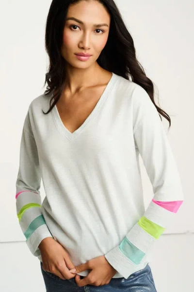 Lisa Todd Mesh Fest Tee In White