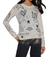 Lisa Todd Messenger Top In Frosting