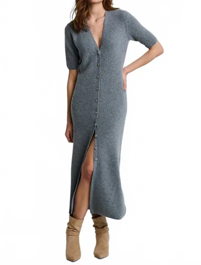 Lisa Todd Night Cap Dress In Fog In Gray