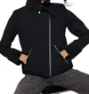 Lisa Todd No Limits Sherpa Heart Moto Jacket In Black In Black
