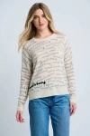 Lisa Todd Normal Is Boring Cashmere Sweater In Neutral