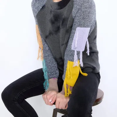 Lisa Todd On The Fringe Sweater In Grey