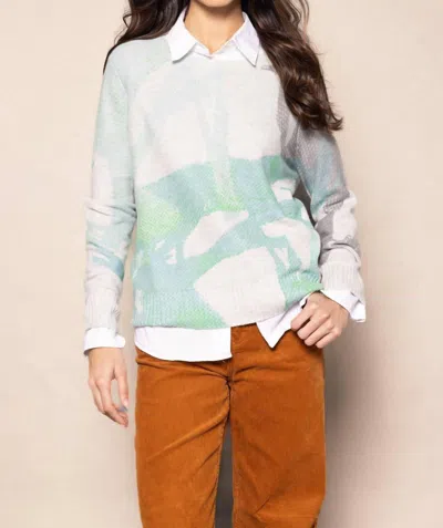 Lisa Todd Painters Punch Sweater In Blue Hues In Multi