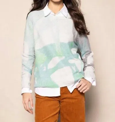 Lisa Todd Painters Punch Sweater In Blue Hues In Multi