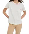 Lisa Todd Pick Me Up Round Neck Top In Puff In White