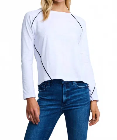Lisa Todd Piping Hot Tee In White