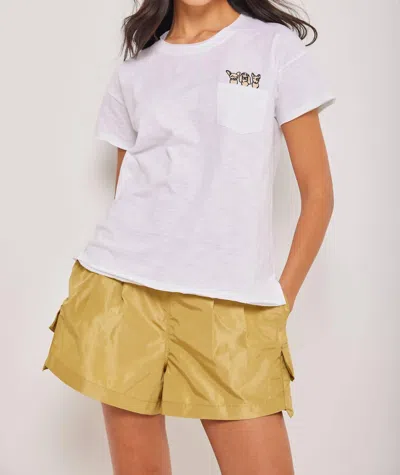 Lisa Todd Pocket Pups T-shirt In White