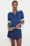 Lisa Todd Polo Club Sweater In Blue Galaxy