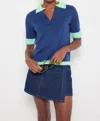 Lisa Todd Polo Club Sweater In Blue Galaxy