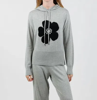 Lisa Todd Poppy Hoodie In Fog In Gray