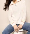 Lisa Todd Powder Posh Sweater In Frosting In Multi