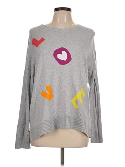 Pre-owned Lisa Todd Pullover Sweater In Gray