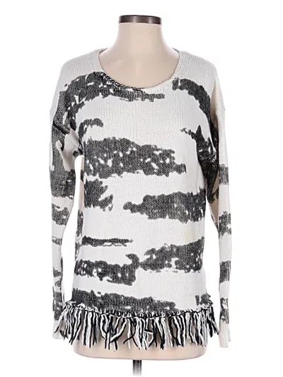 Pre-owned Lisa Todd Pullover Sweater In Silver