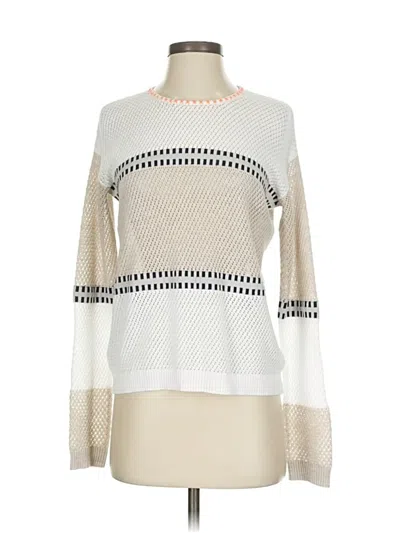 Pre-owned Lisa Todd Pullover Sweater In White