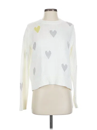 Pre-owned Lisa Todd Pullover Sweater In White
