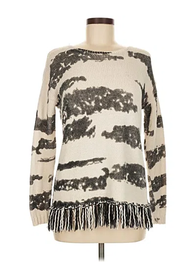 Pre-owned Lisa Todd Pullover Sweater In White