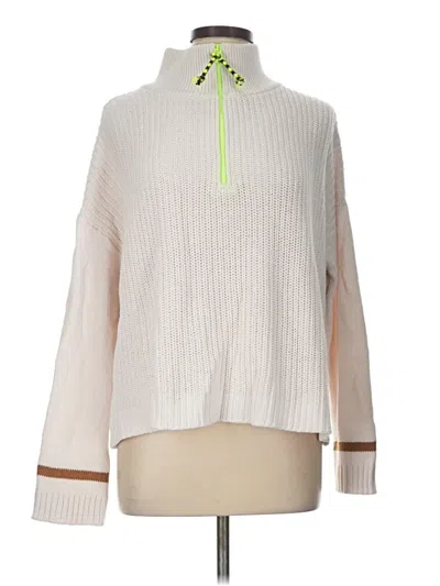 Pre-owned Lisa Todd Pullover Sweater In White