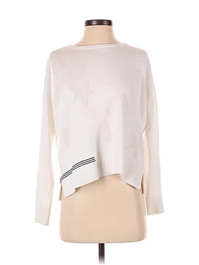 Pre-owned Lisa Todd Pullover Sweater In White