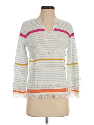 Pre-owned Lisa Todd Pullover Sweater In White