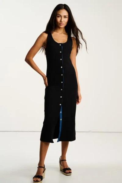 Lisa Todd Pure Pima Rib Dress In Black