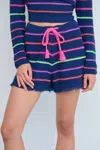 Lisa Todd Quick Stitch Short In Blue Galaxy In Multi