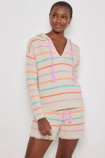 Lisa Todd Quick Stitch Sweater Hoodie In Almond Combo