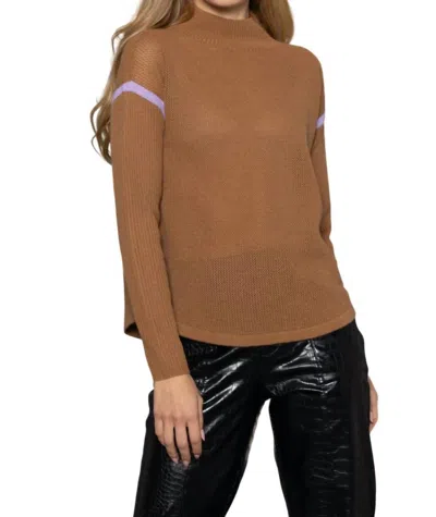 Lisa Todd Re-fine Sweater In Bourbon In Brown