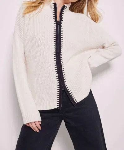Lisa Todd Romancin' Sweater In Snow In White