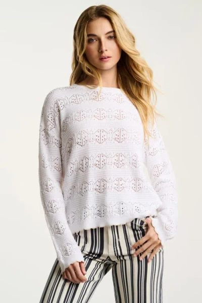 Lisa Todd Seaside Chic Sweater In White