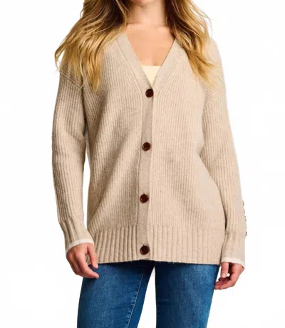 Lisa Todd Shake It Up Wool Blend Cardigan In Oatmeal In Neutral