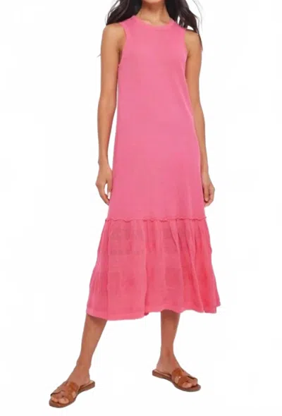 Lisa Todd Shifty Sleeveless Dress In Pink Power In Multi