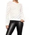 Lisa Todd Shimmer & Shake Sweater In Ivory