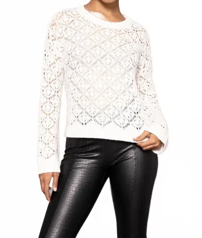 Lisa Todd Shimmer & Shake Sweater In Ivory