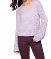 Lisa Todd Shimmer & Shake Sweater In Lilac In Purple