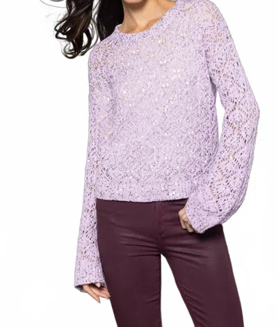 Lisa Todd Shimmer & Shake Sweater In Lilac In Purple