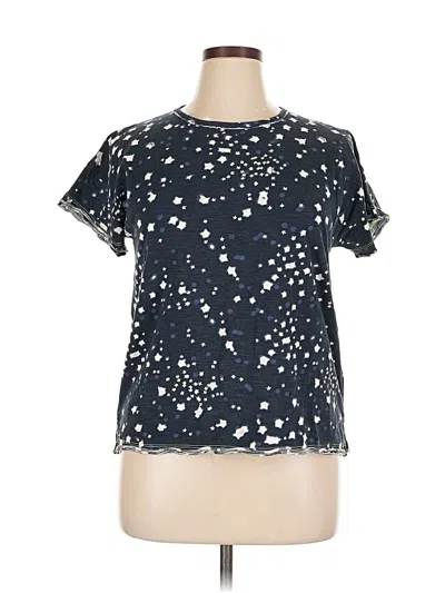 Pre-owned Lisa Todd Short Sleeve Blouse In Black