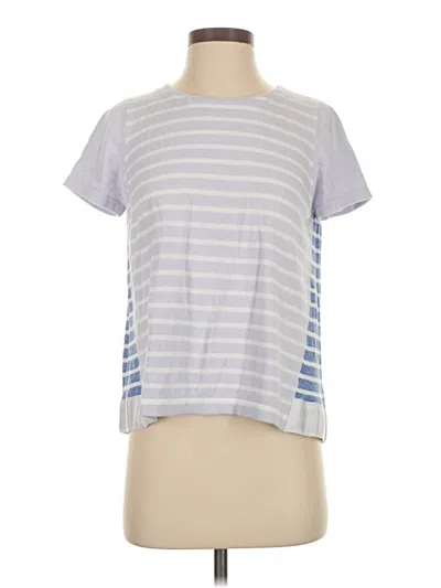 Pre-owned Lisa Todd Short Sleeve Top Gray Crew Neck Tops