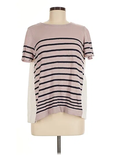 Pre-owned Lisa Todd Short Sleeve Top Pink Crew Neck Tops