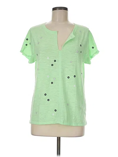 Pre-owned Lisa Todd Short Sleeve T-shirt In Green