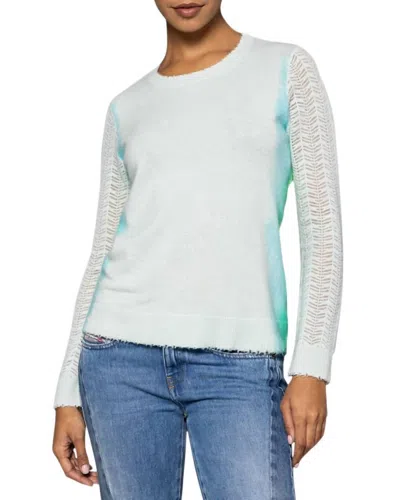 Lisa Todd Side By Side Sweater In Barely Blue In Multi