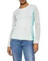 Lisa Todd Side By Side Ombre Mixed-stitch Pullover In Multi