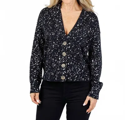 Lisa Todd Snow Sprinkle Cardigan In Black
