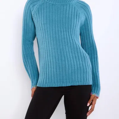 Lisa Todd Spellbound Sweater In Jasper Blue In Multi