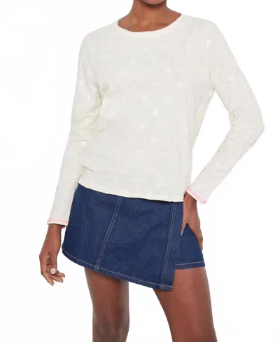 Lisa Todd Spotted Top In White