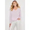 Lisa Todd Spring Bling Cashmere Sweater In Iced Lilac