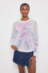 Lisa Todd Spring Love Sweater In Mineral Combo