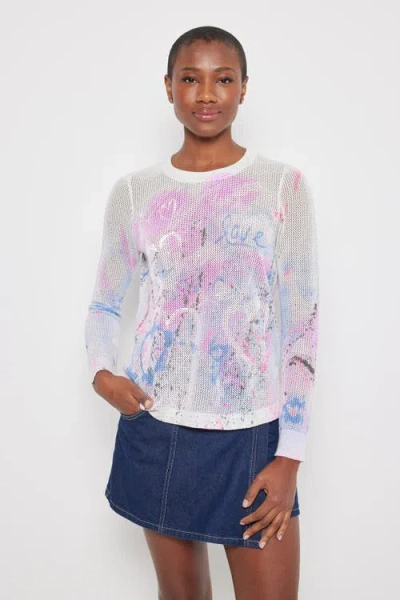 Lisa Todd Spring Love Sweater In Mineral Combo